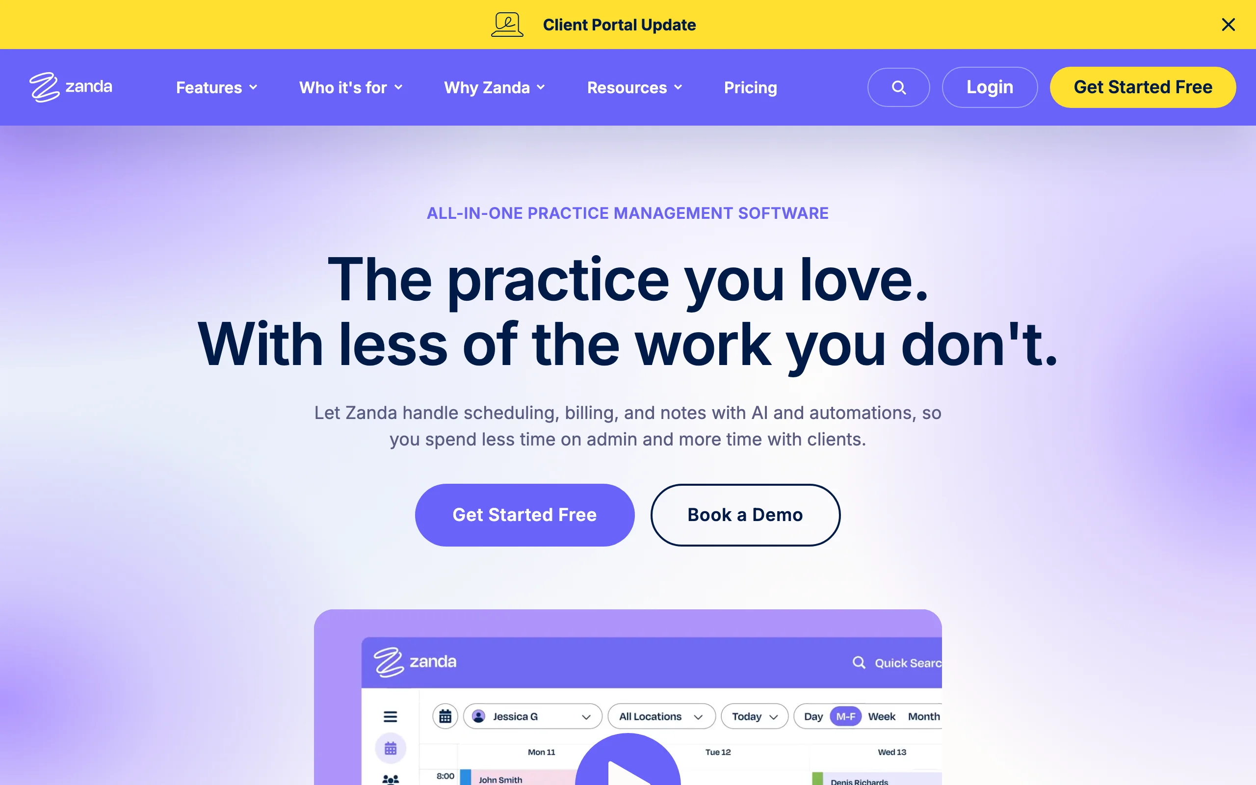 Practice Management Software with Zanda