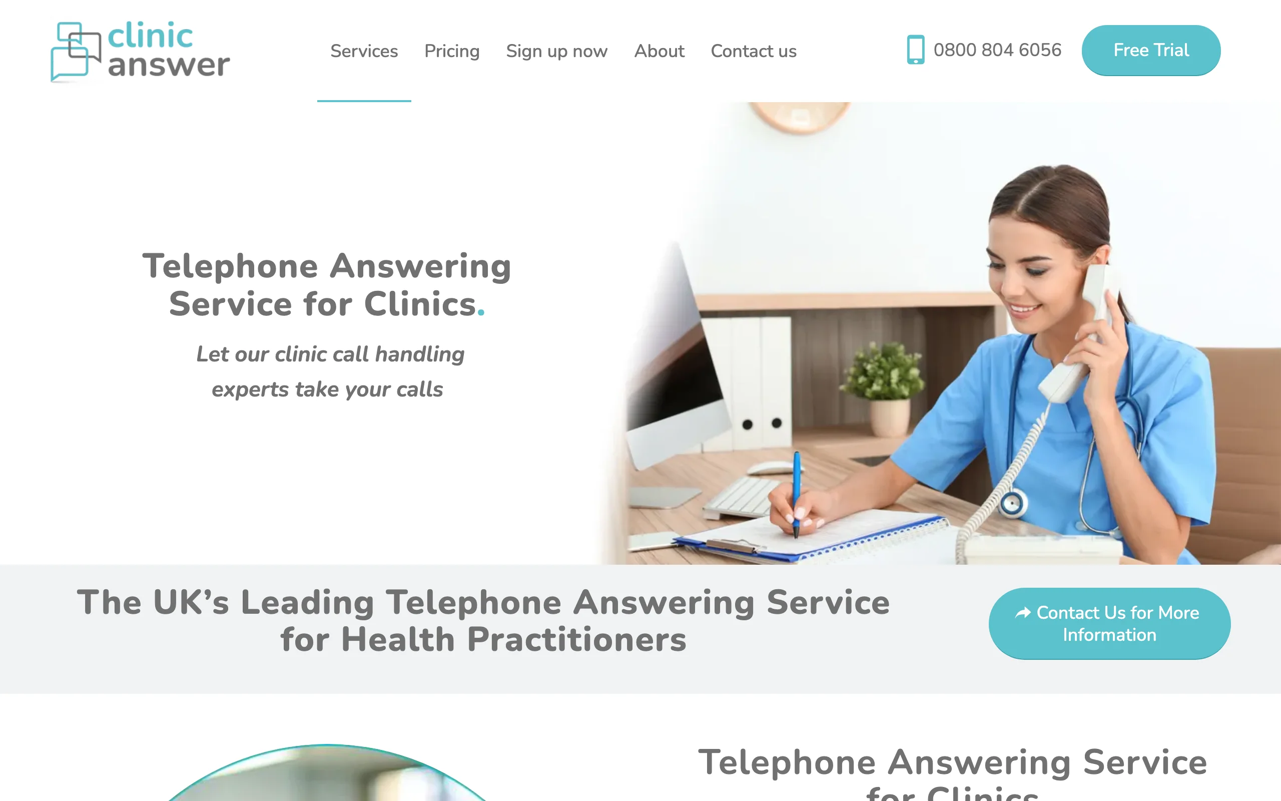 Telephone Answering Service with Clinic Answer