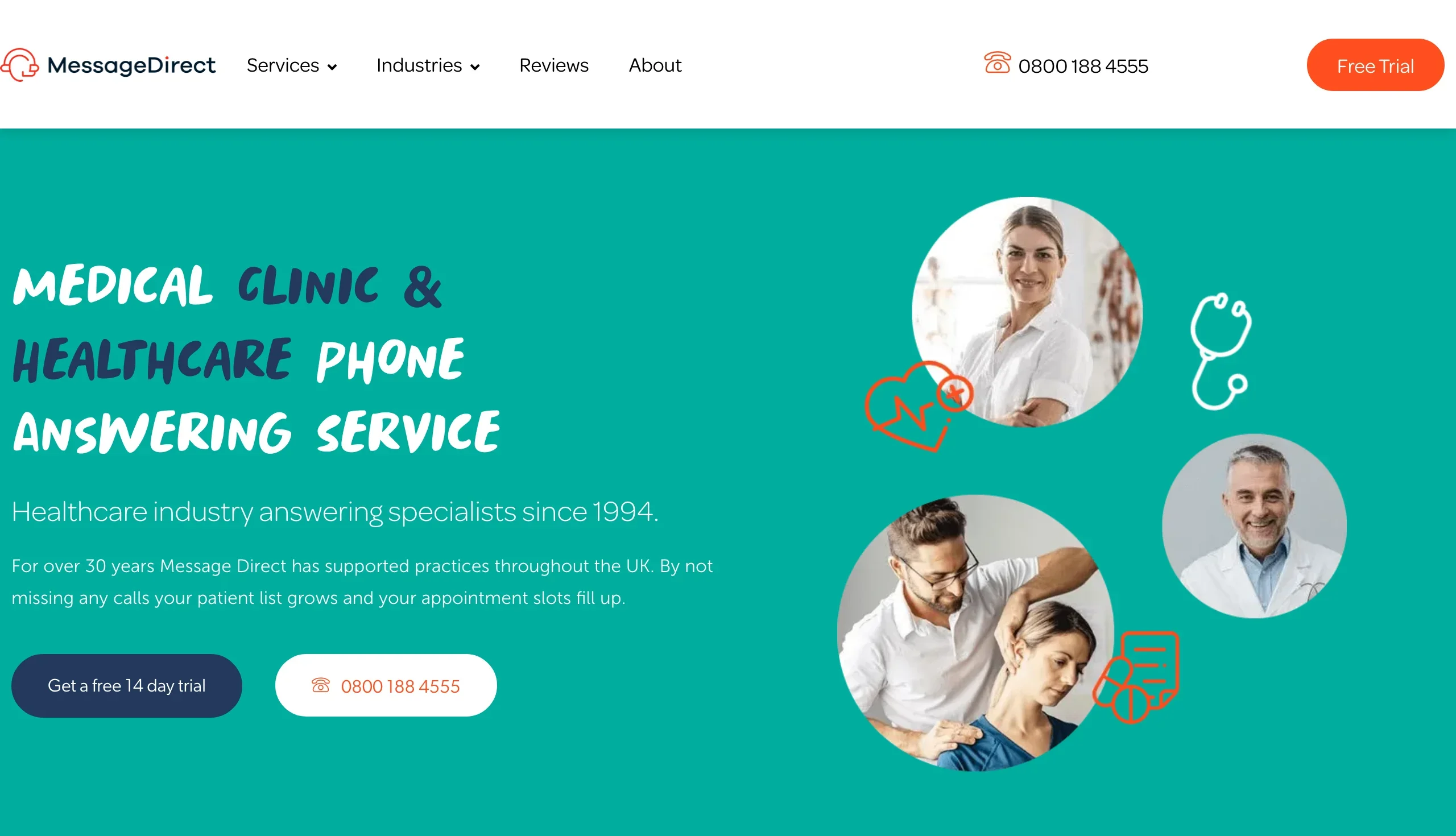 Telephone Answering Service with Message Direct